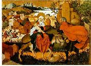 Jorg Breu the Elder Flucht nach Agypten oil painting on canvas